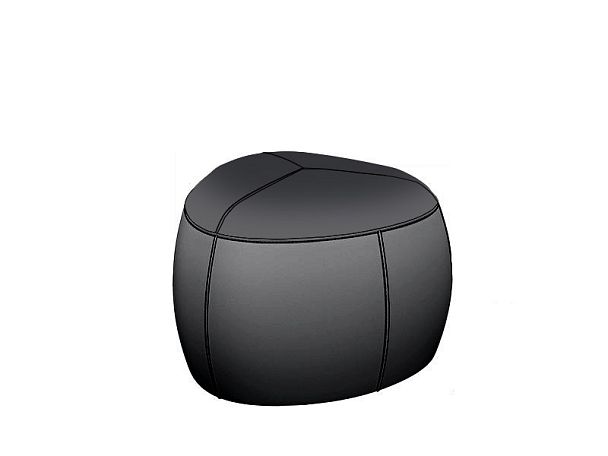 Пуф СТОУН СТ-70 65х65х45h Oregon 16 (кожзам) черный "Пуфы и банкетки"  ТК-002920003508 черный - Вид 1