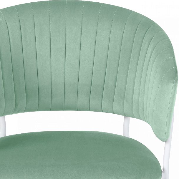 Комплект кухонных стульев Даксон мятный велюр/белый, 3 шт. - Вид 7