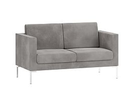 Hans Диван двухместный HNS-02 Teddy 024/Металл Хром 1520*770*820 - Фото предпросмотра