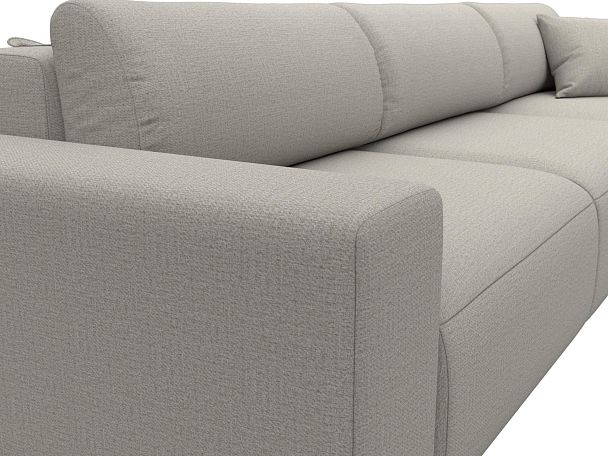 Диван угловой Лига-036 НПБ Классик Лонг правый угол Рогожка бежевый - Вид 4