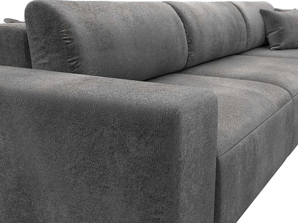 Диван прямой Лига-036 НПБ Классик Лонг Велюр серый - Вид 4