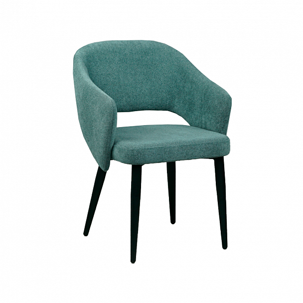 Стул Fly, синяя рогожка, ножки металлические - Вид 2