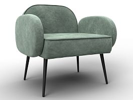 Кресло Лига-086 Велюр зеленый - Фото предпросмотра