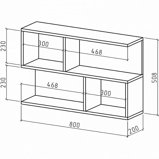 Полка навесная Лайт-15 - Вид 2