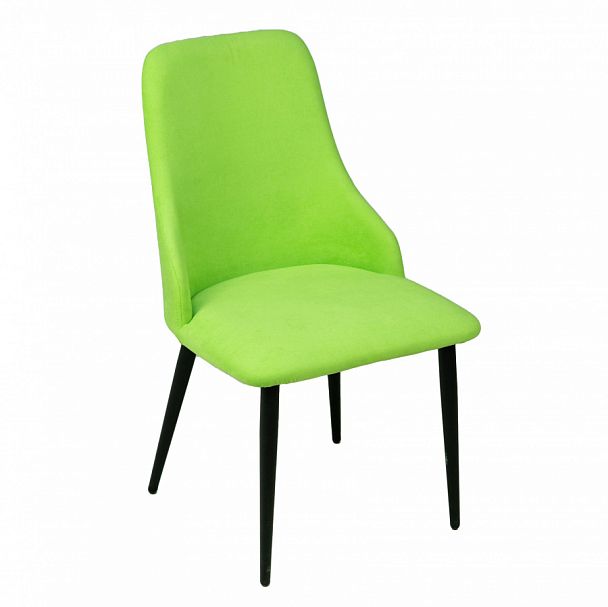Стул Аэр, ножки черные, велюр салатовый - Вид 1