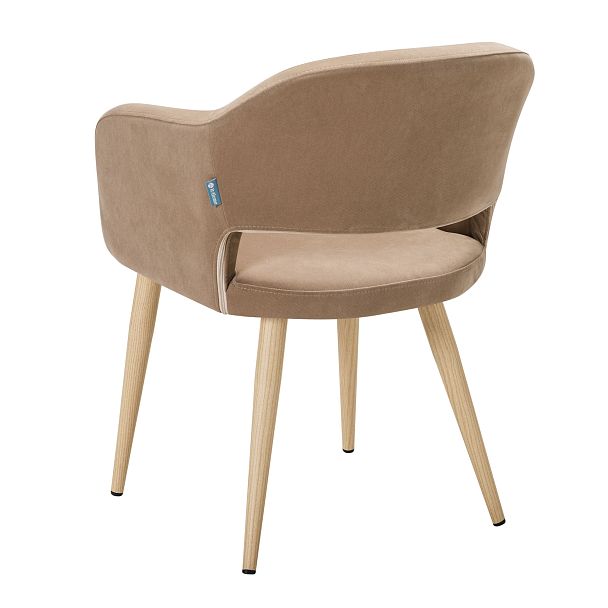 Кресло Oscar Diag beige/нат.дуб - Вид 4