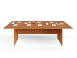 UNITY PОКС-12/24 ВИШНЯ Конференц стол прямоугольный Универсальный 2400х1200х750 - Фото предпросмотра