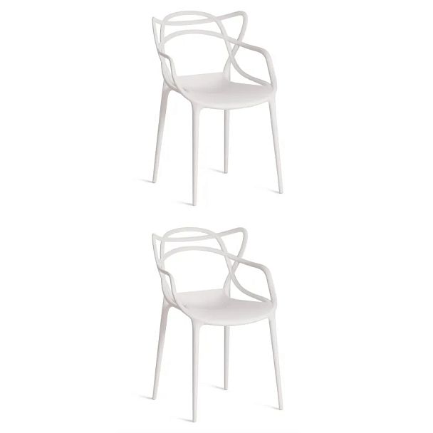 Стул Кет Чаир/Cat Chair (мод.028), пластик, белый - Вид 9