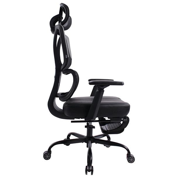 Кресло BRABIX PREMIUM "Venom GM-530", подножка, синхромеханизм, экокожа/сетка, черное/серое, 532951 - Вид 5