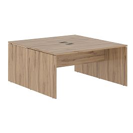 Стол двойной ED2ST 1580 Дуб Денвер светлый/Мокко 1560х1606х750 EDIS - Фото предпросмотра