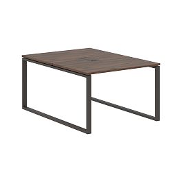 Стол 2-х местный EQWST 1116 Дуб Денвер тёмный/Мокко 1160х1606х750 EDIS - Фото предпросмотра