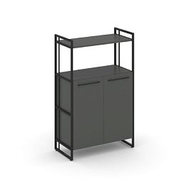 Rift Шкаф 3 ниши широкий RF.SS-32 Антрацит/Металл Черный 798*396*1286 - Фото предпросмотра