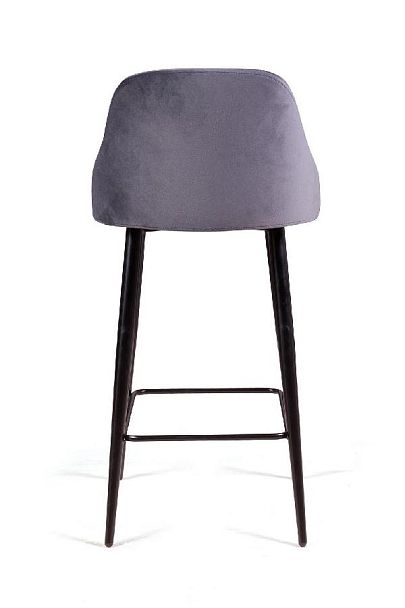 Стул полубарный Douglas ромб, бархат серый 27 - Вид 6