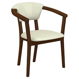 Стул-кресло Н Орех (Лак),MORGAN CREAM - Фото предпросмотра