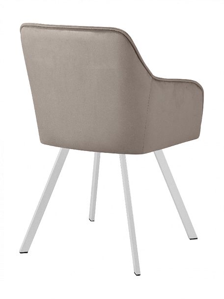 Кресло поворотное Мони, Confetti smoke/белый - Вид 5