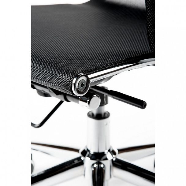 Кресло Хельмут / (black) сталь + хром / черная сетка - Вид 9