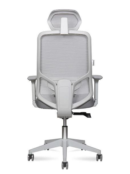 Кресло офисное / Best grey / серый пластик / серая сетка / серая ткань - Вид 5