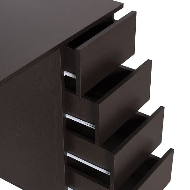 Стол письменный/компьютерный BRABIX "Scandi CD-016", 1100х500х750мм, 4 ящика, венге, 641893, ЦБ013707-3 - Вид 21