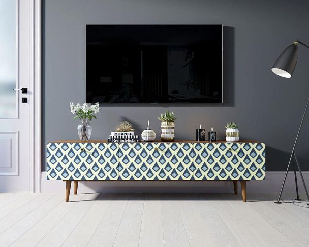 Комод Berber с ящиками низкий под TV принт 13 арт BB19/Print_13 - Вид 4