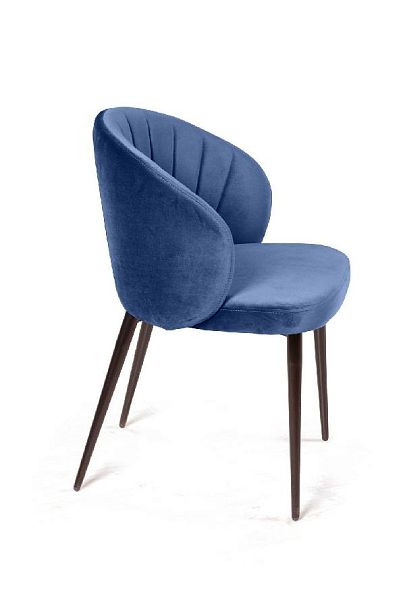 Стул Mont Blanc, бархат синий 29 / черный конус - Вид 10