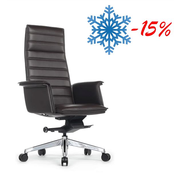 Кресло Rubens A1819-2 Тёмно-коричневый (3072) натуральная кожа 68*68*119-125 - Вид 2