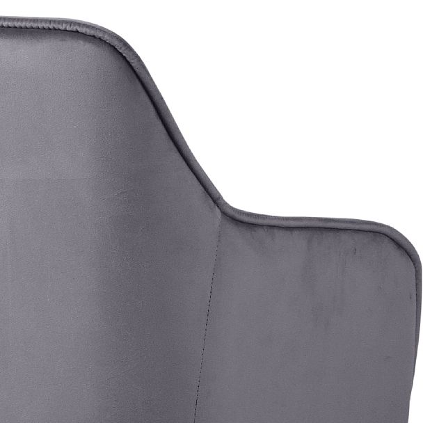 Барное поворотное кресло Мони К, темно-серый H-15/черный - Вид 10