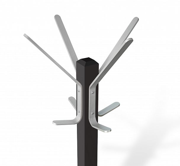 Вешалка Sheffilton Альберо SHT-CR20 напольная венге/алюм.мет - Вид 4