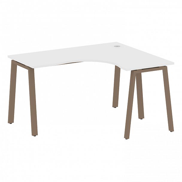 Стол "Metal System" БА.СА-3 белый/мокко - Вид 1