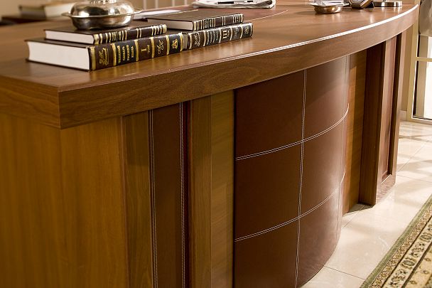 Стол письменный Bristol 194x93x78 орех - Вид 5