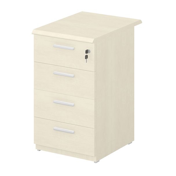 Тумба приставная (ДСП) с ящиками "Технофорвард"  ПК-ТФ-ТМП43Х60Д/П-В4-99 клен - Вид 1