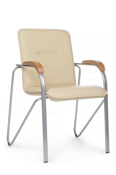 Стул Самба с деревянными подлокотниками SMB-02 Бежевый - Вид 1