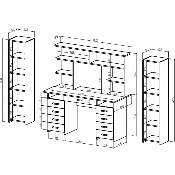 Рабочее место Лайт-9Я СН - Вид 2