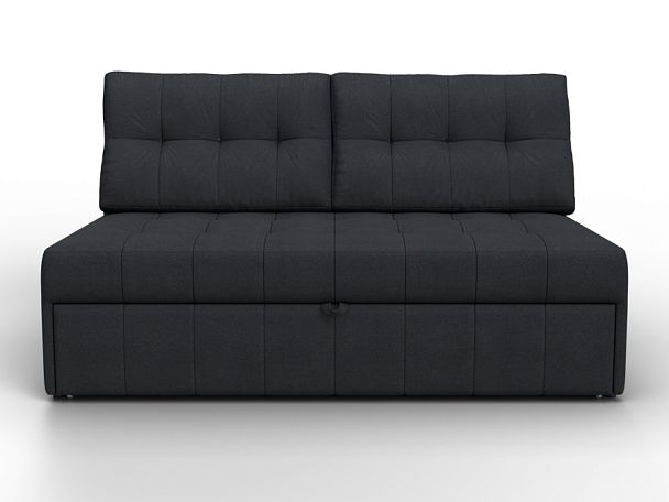 Диван прямой Лига-107 (140) Замша серый - Вид 2