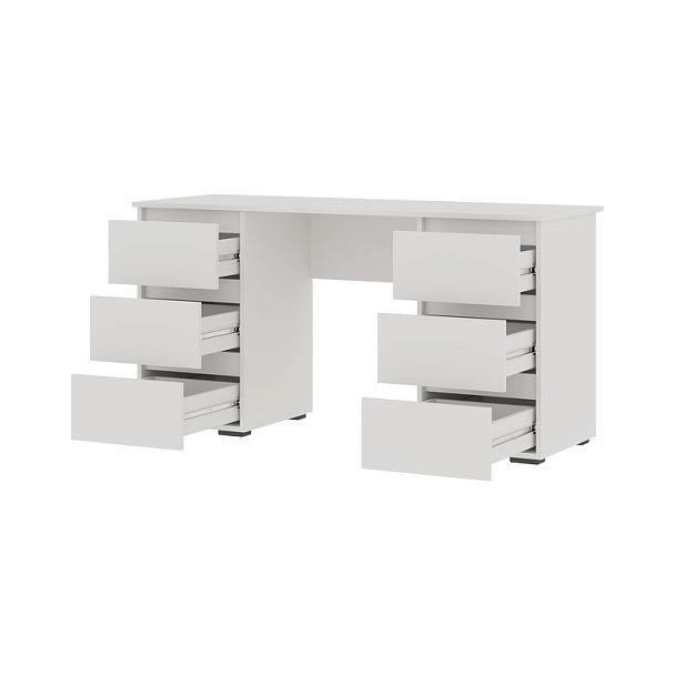 Хелен ПС 02 Письменный стол (1,420х0,730х0,500) белый/белый - Вид 2