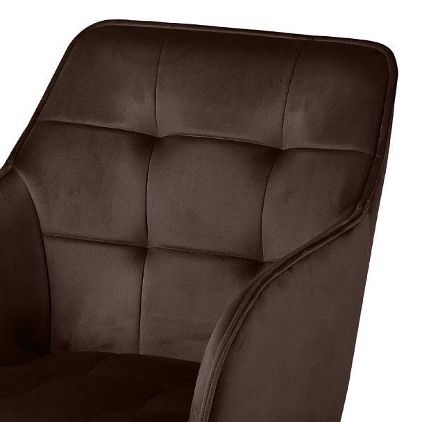 Комплект кресел поворотных Мони, Confetti coffee/черный, 3 шт. - Вид 7