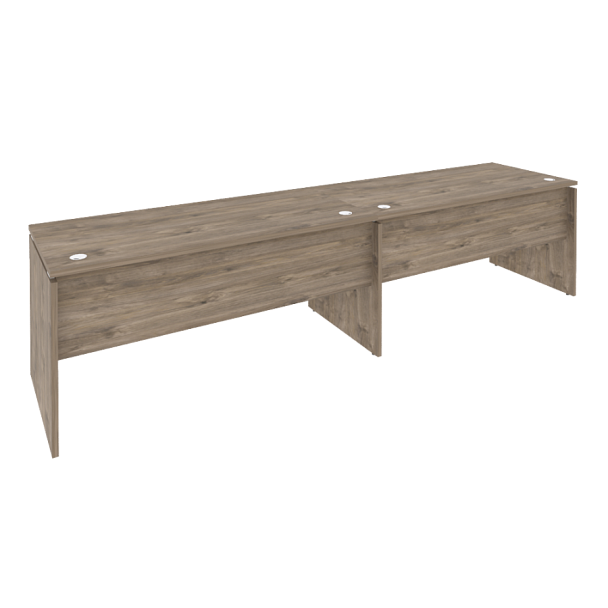 Onix Рабочая станция O.RS-2.4.7 Тиквуд темный 3160*720*750 - Вид 1