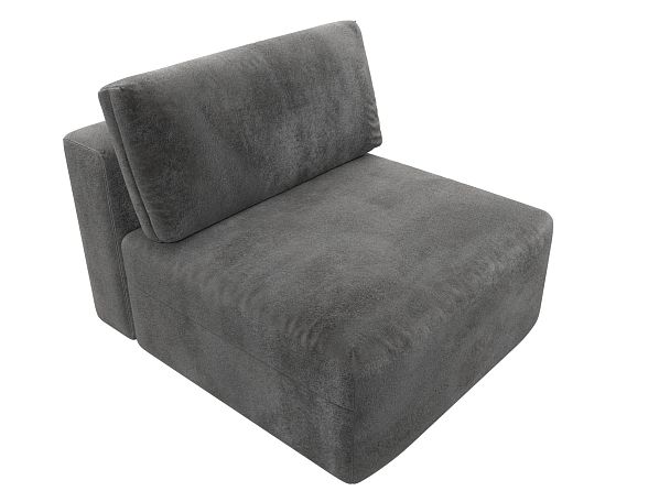Модуль диван Лига-060 НПБ Велюр серый - Вид 6
