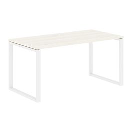 Стол прямой EQST 1580 Ясень Траун/Белый 1560х800х750 EDIS - Фото предпросмотра