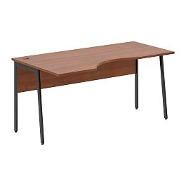 Стол прямой СА-1P(L) Орех Французский/Антрацит 1600х900х755 IMAGO PLUS - Фото предпросмотра