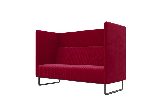 Bronks Диван двухместный BROS-2 Teddy 644/Металл Черный 1715*760*1180 - Вид 1