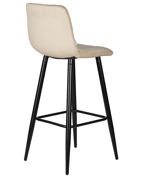 Стул барный DOBRIN NICOLE (черные матовые ножки, мокко велюр (108-104)) - Вид 4