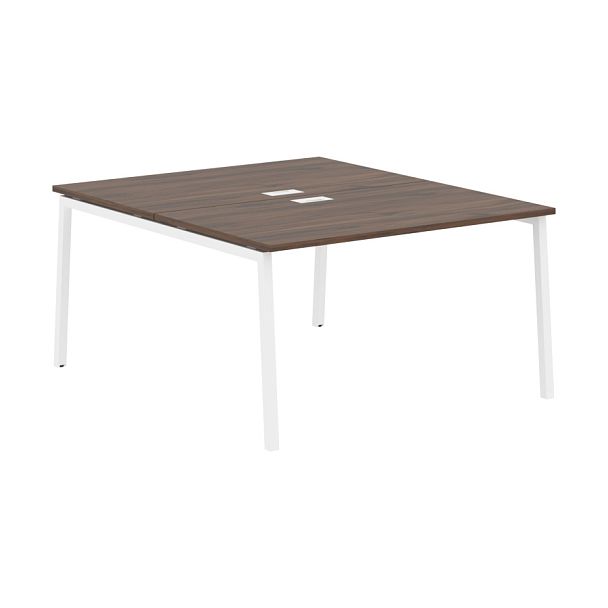 Стол 2-х местный ELWST 1316 Дуб Денвер тёмный/Белый 1360х1606х750 EDIS - Вид 1