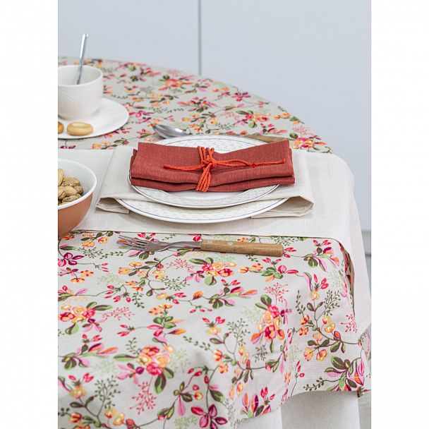 Наперон, хлопок с принтом - Вид 3