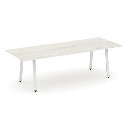 Style Project Direct Direct Стол переговорный SN-6A.SPRG-258.3 Дуб Наварра/Металл Белый 2580*980*750 - Фото предпросмотра