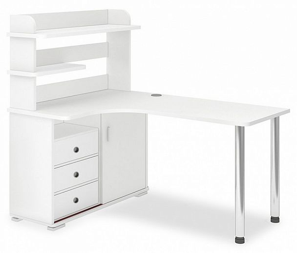 Стол компьютерный Домино СР-165М Белый левый - Вид 1