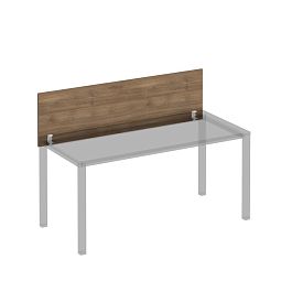 Экран для стола 160 на белом каркасе КФ с кронштейнами Комфорт КФ К.Б 843 ШТ дуб шамони темный - Фото предпросмотра