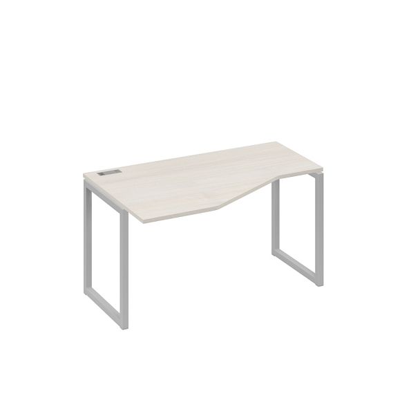 Стол эргономичный левый "Техно" на металлокаркасе QUATTRO A4 А4 Б4 053 БП дуб / металлокаркас серый - Вид 1