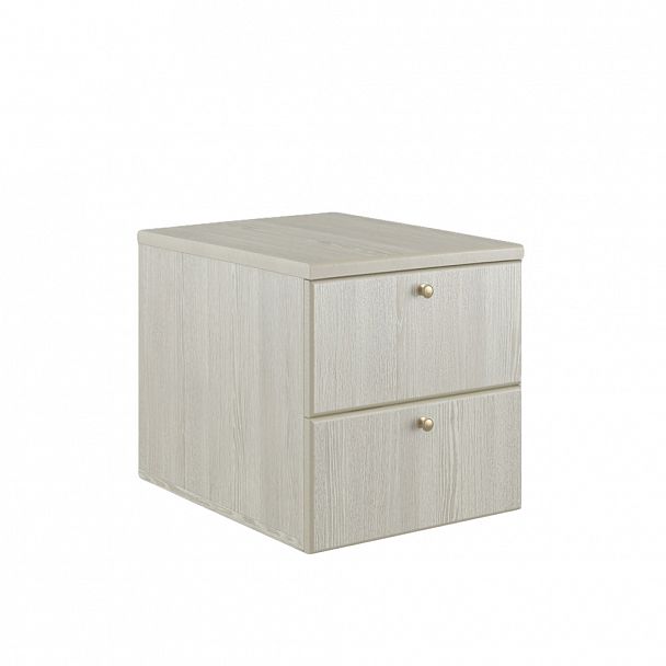 Тумба подвесная с 2 ящиками Capital 45x57x46 светлый дуб - Вид 1