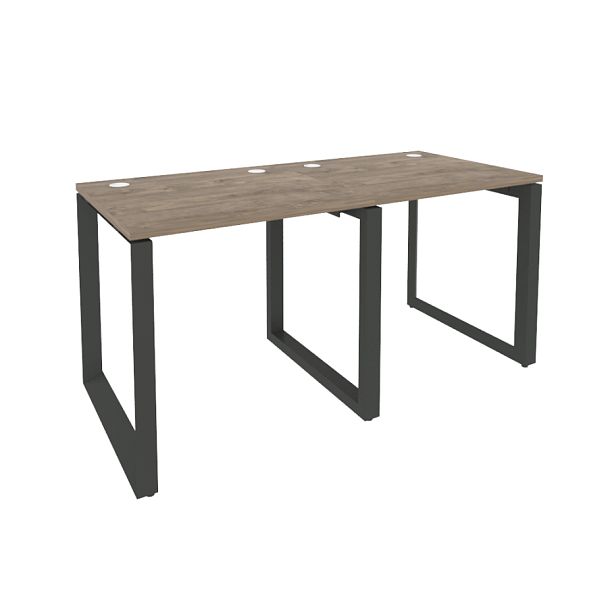 Onix Рабочая станция на О-образном м/к O.MO-RS-2.0.7 Тиквуд темный/Антрацит металл 1560*720*750 - Вид 1