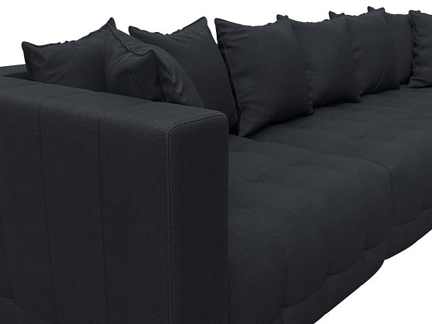 Диван прямой Лига-052 НПБ Лонг Замша серый - Вид 4